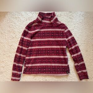 Fleece turtleneck top